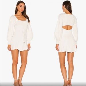 NWT Free People White Emmaline Sweater Dress MSRP $168.00 Sz Small